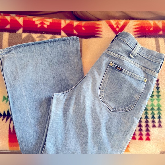 Rare Vintage Lee Bell Bottom Jeans 70s Size 32